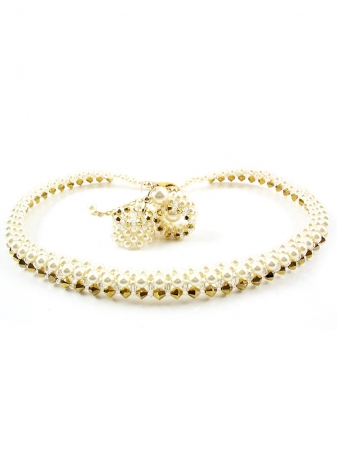 Set colier si cercei cu tortite, Ichiban - Luxury Aurum