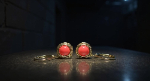 Cercei cu tortite leverback, Ichiban - Sweet Bamboo Coral